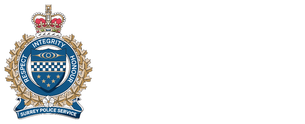 City of Surrey Police Department Logo - Return to homepage